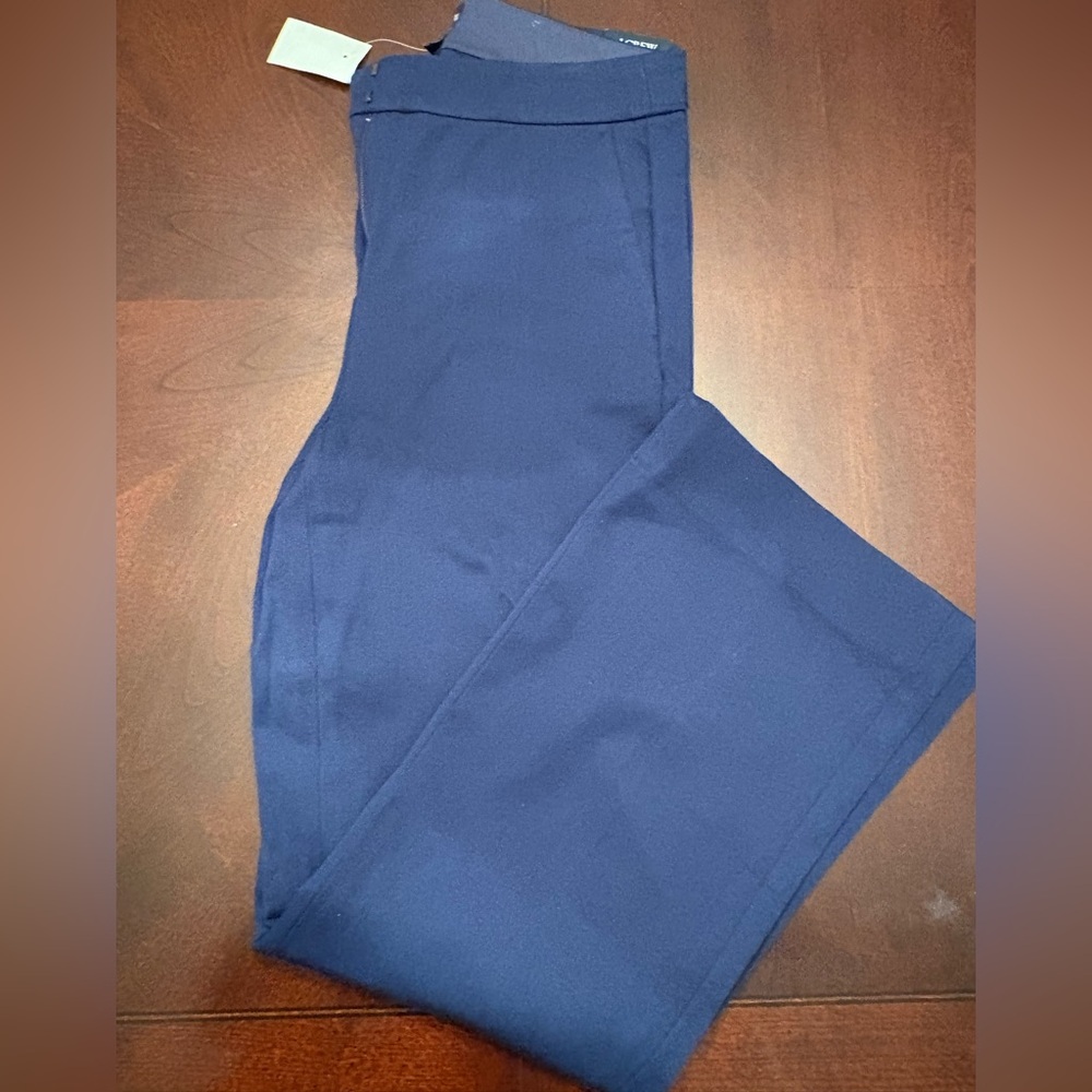 J. Crew Blue Flare Crop Pants